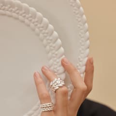 ゆゆ　クリストフル　フラワーベース　BOUCHERONプレートセット ゆゆ クリストフル フラワーベース BOUCHERONプレートセット ゆ